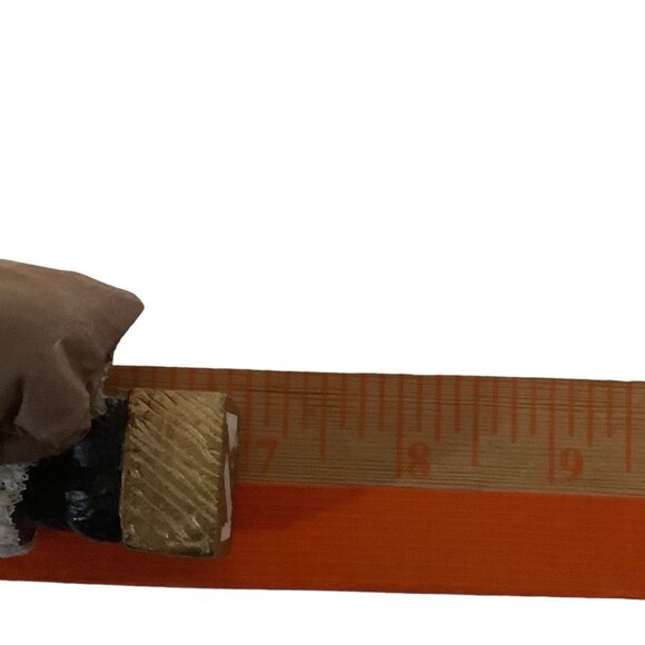 Vtg Old World Santa Claus Pencil Figurine Gift Bag Sack 7” Christmas Decor - Picture 4 of 4